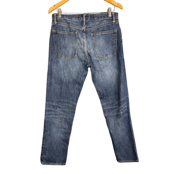 Gap 1969 Sexy Boyfriend Jeans Women’s Size 27 Blue Denim Distressed Wash - Picture 5 of 8